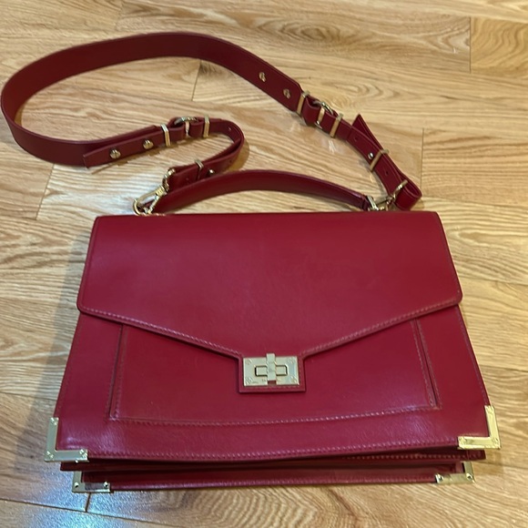 Gorgeous. Never used the Kopples Emily berry red structured bag “briefcase” - Picture 1 of 13